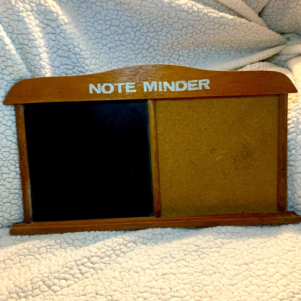 Vintage Wall Note/Reminder Station